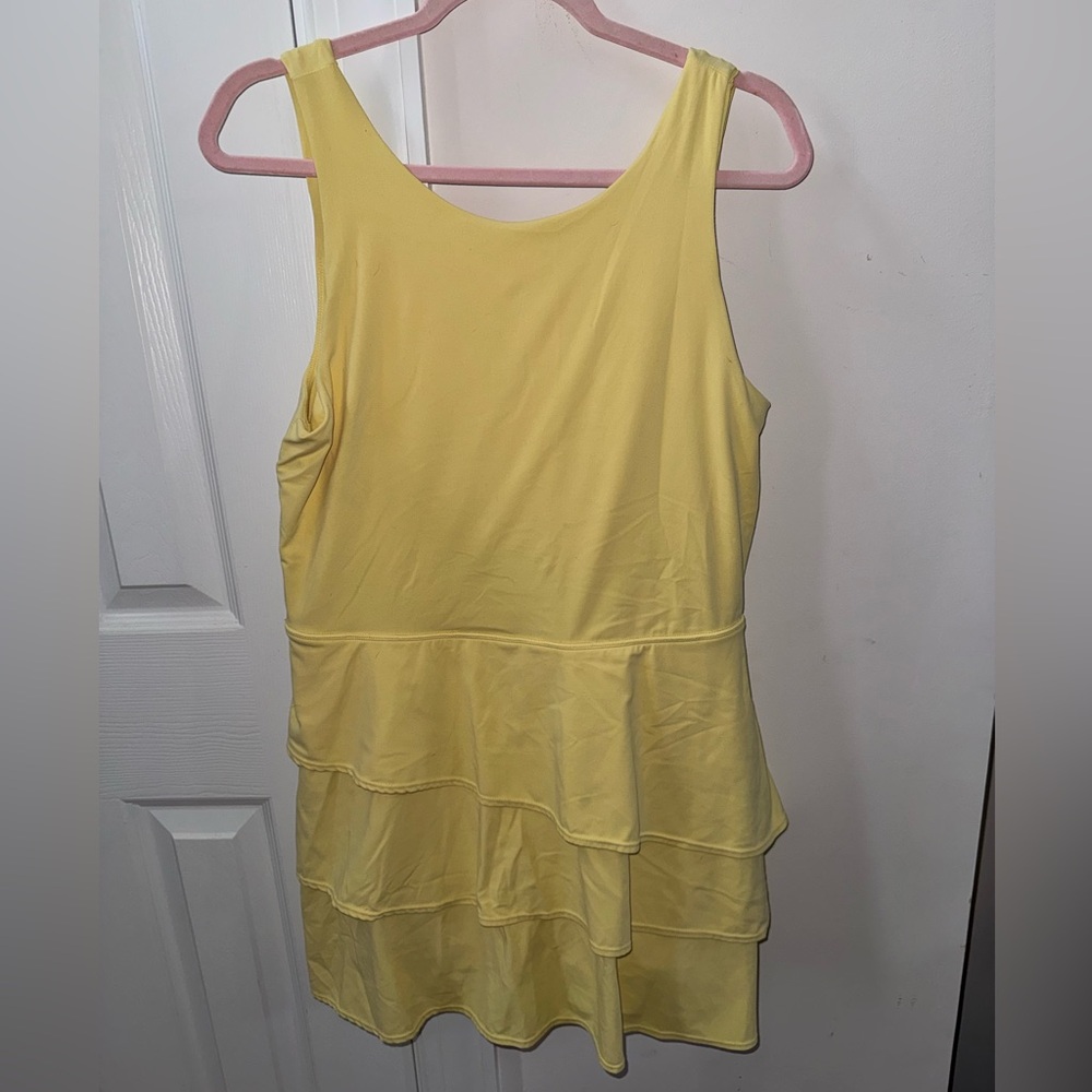 JoyLab Butter Yellow Athletic Mini Dress
